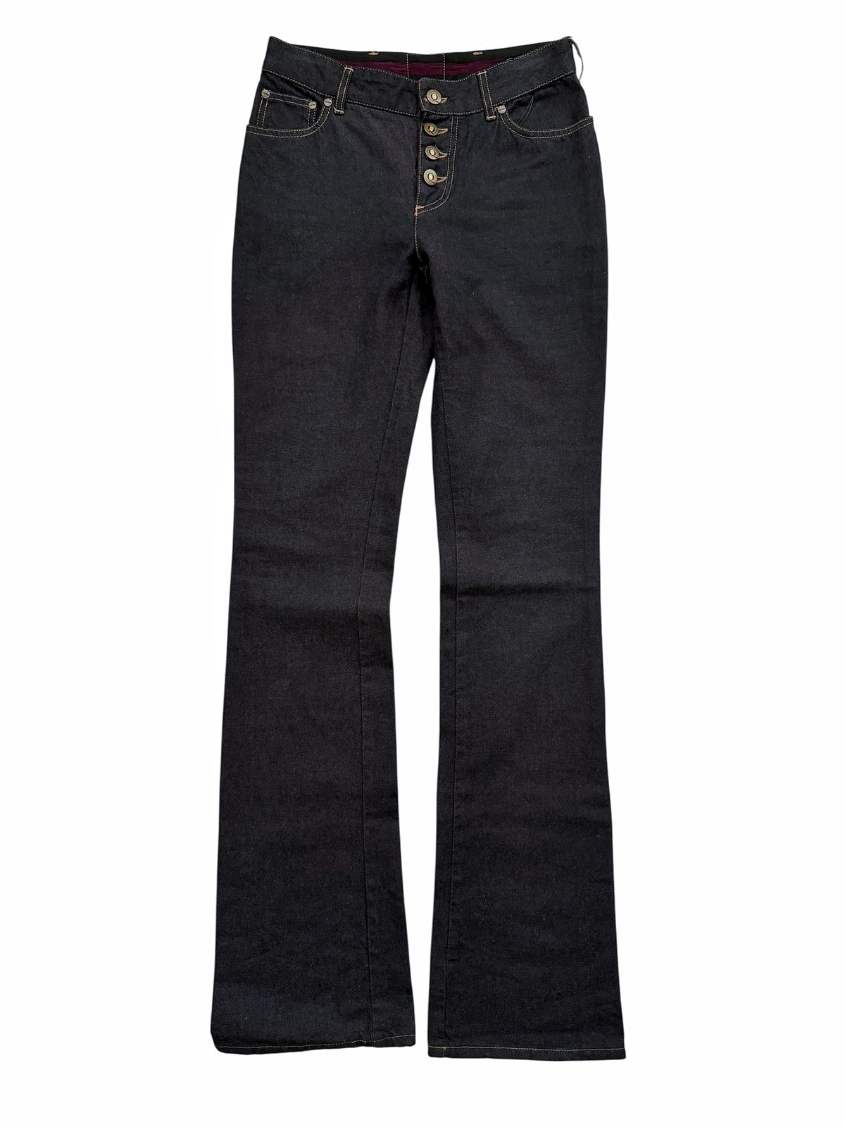 2002 Supercalifragilisticexpialidocious Lace Denim Flare Pants