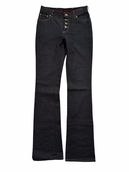2002 Supercalifragilisticexpialidocious Lace Denim Flare Pants