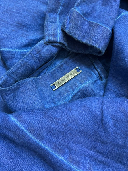 2019 Blue Indigo Object Dye Drop Crotch Trousers