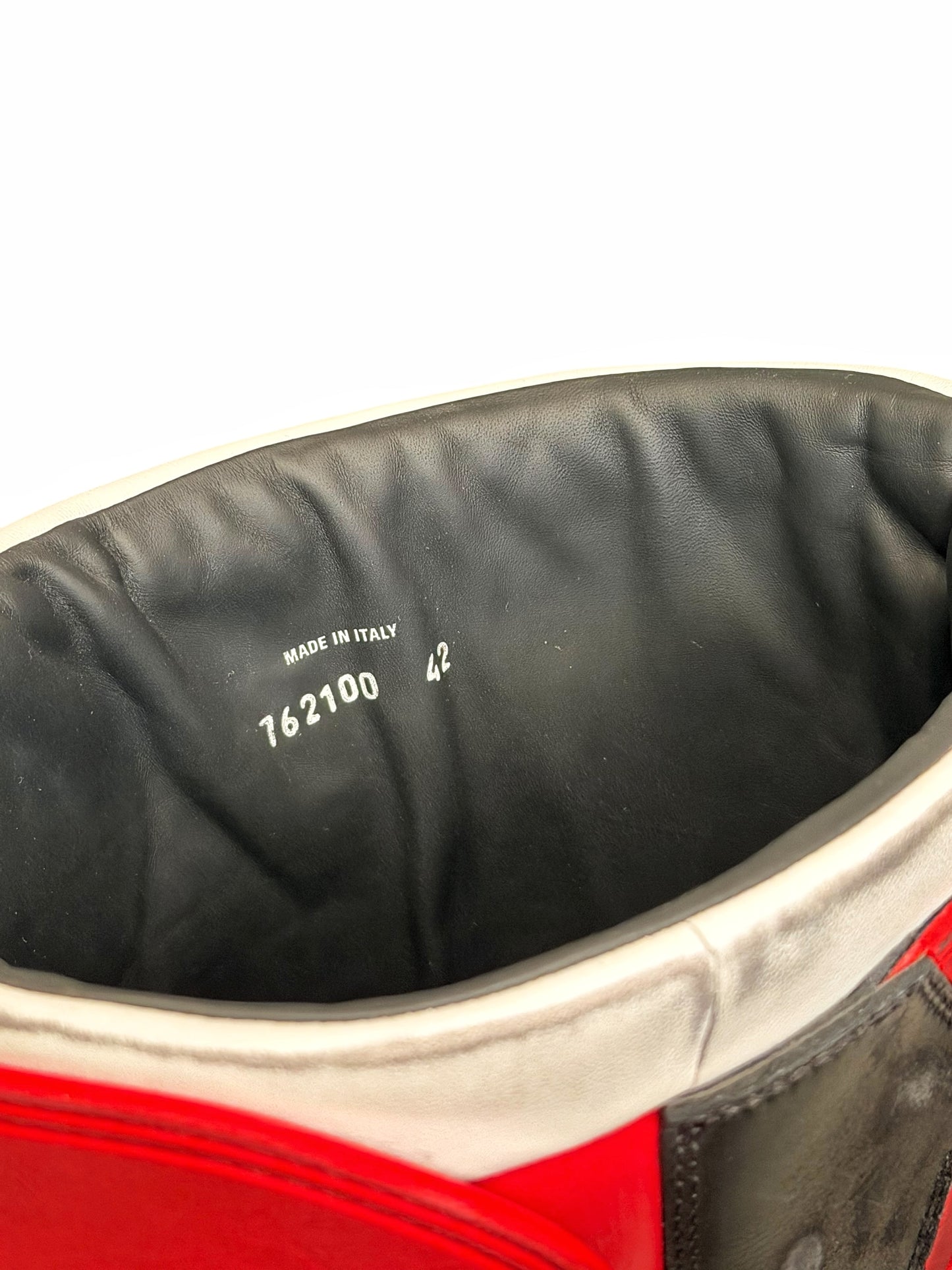 2023 Oversized Biker Motorcycle Boots High Red