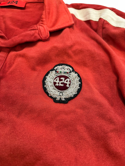 Overdyed Crest Rugby Longsleeve Thermal Shirt