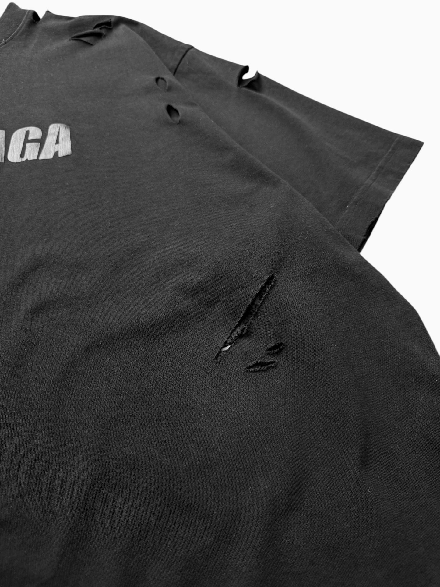 Distressed Thrashed Logo Shirt