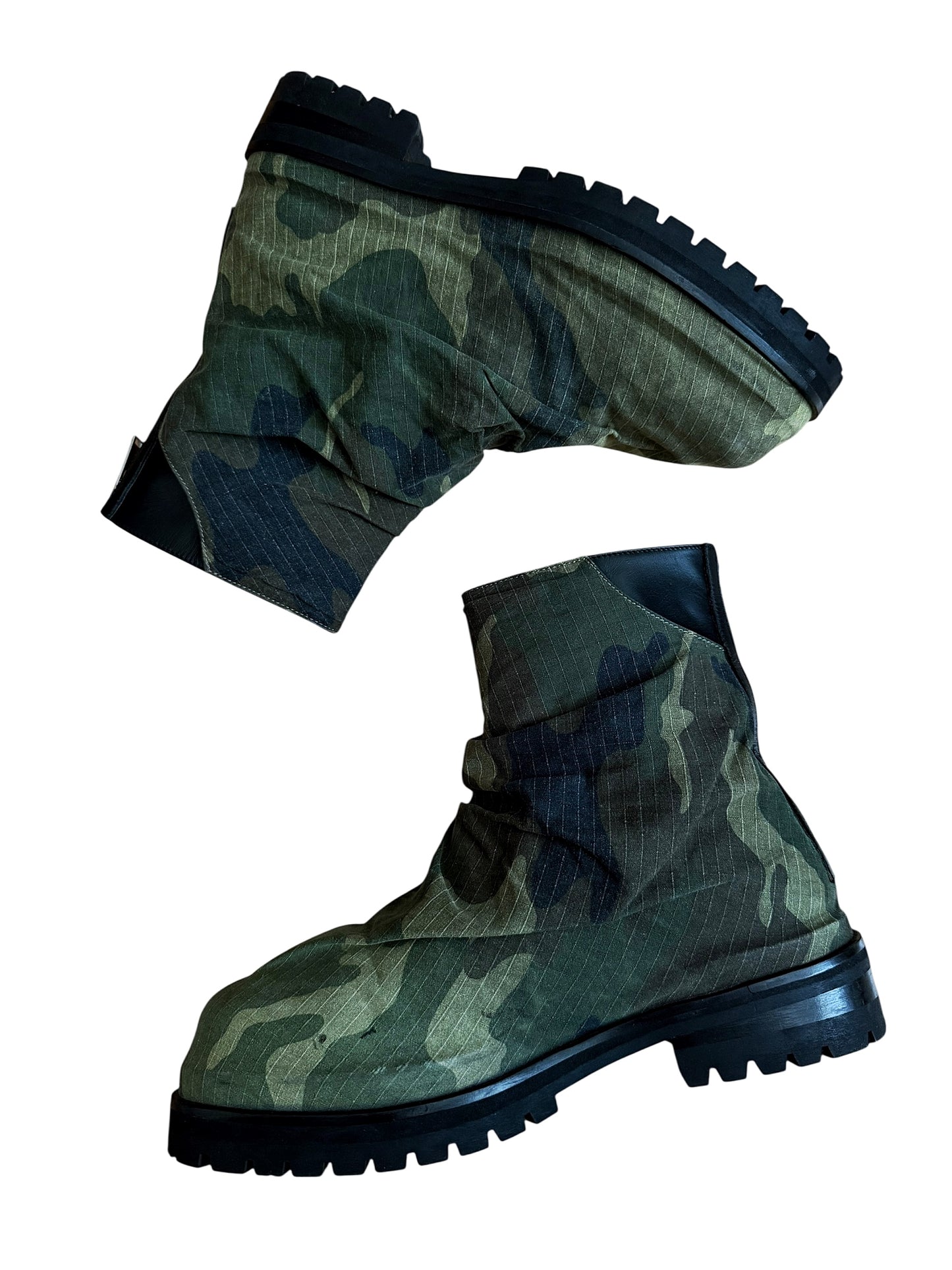 Camo Distressed Ripstop Marathon Boot