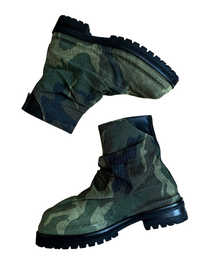 Camo Distressed Ripstop Marathon Boot
