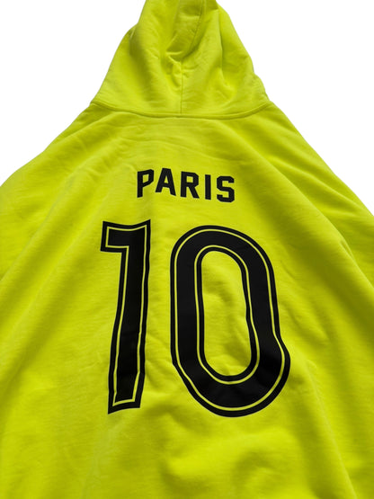 Neon Fluo Soccer Logo Zip Hoodie