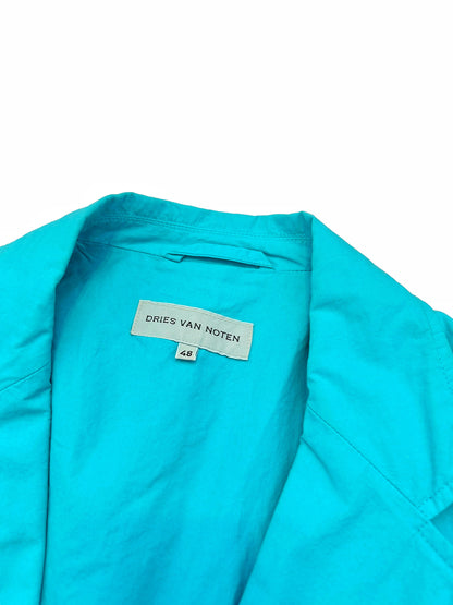 Full Blue Cotton Poplin Suit