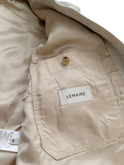 White Leather Over Shirt Jacket