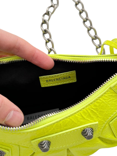 Distressed Neon Green La Cagole Bag