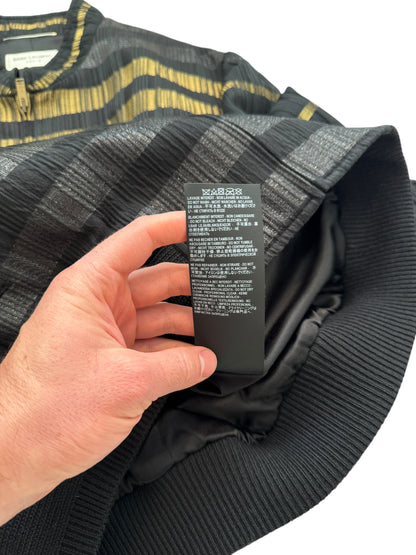 2019 Gold Metallic Stripe Teddy Varsity