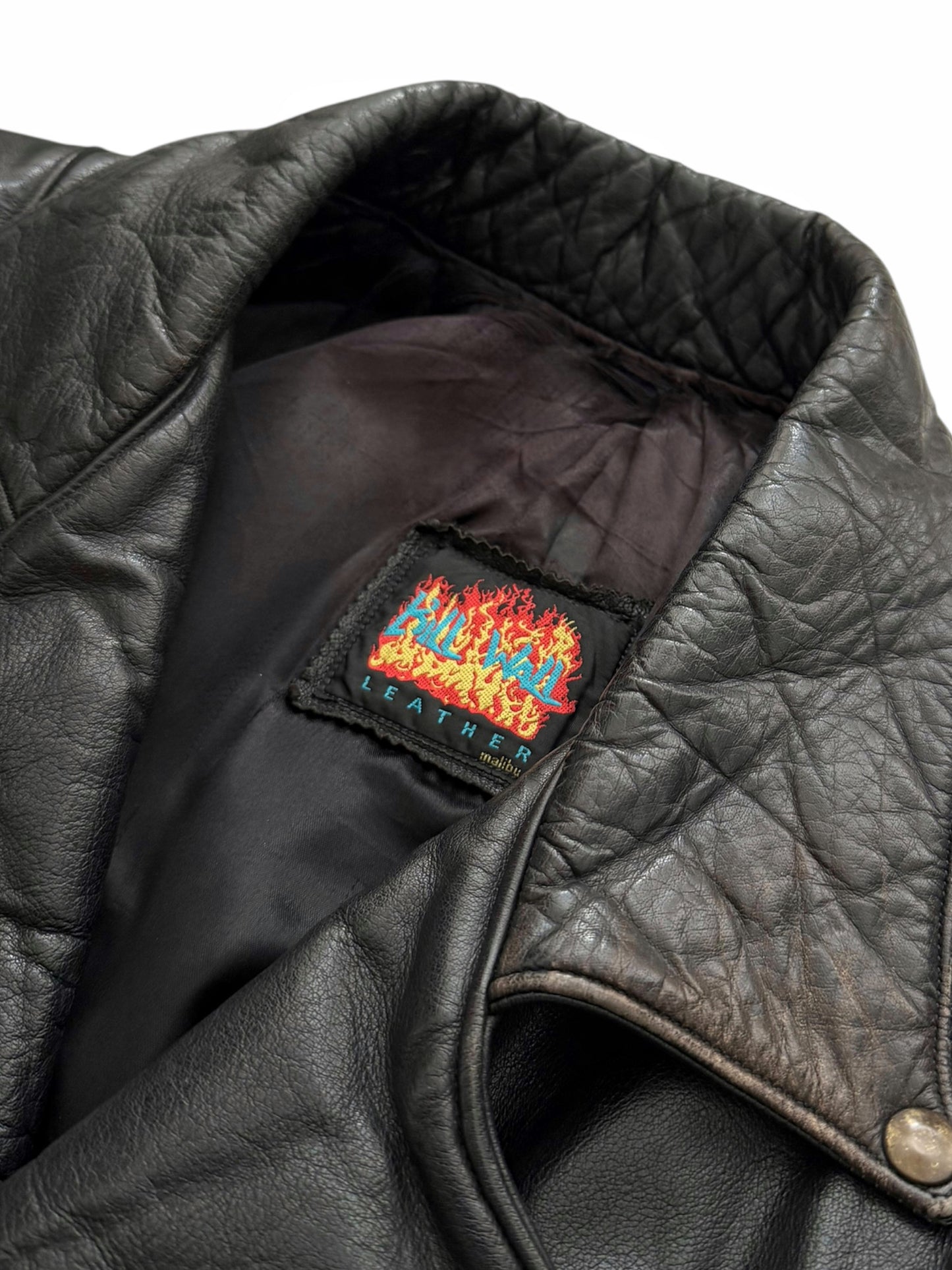 1980’s Custom Order Brass & Stingray Armored Leather Jacket