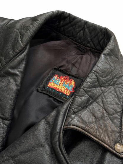 1980’s Custom Order Brass & Stingray Armored Leather Jacket