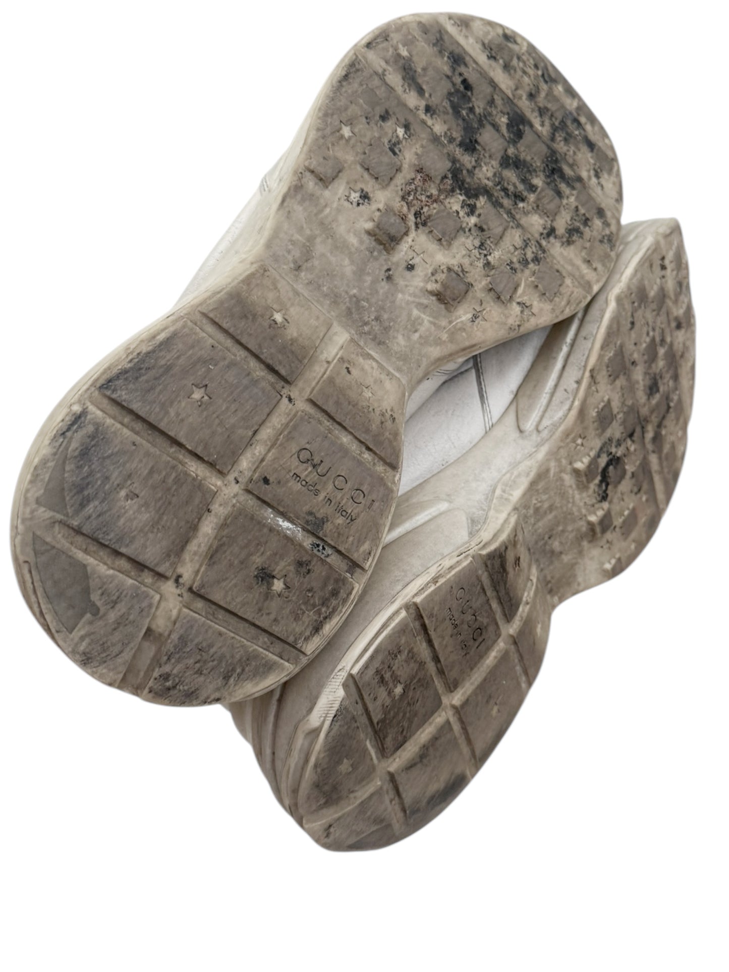 Distressed Leather Rhyton Sneaker