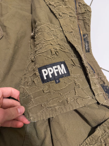 Scab Distressed Military Shacket