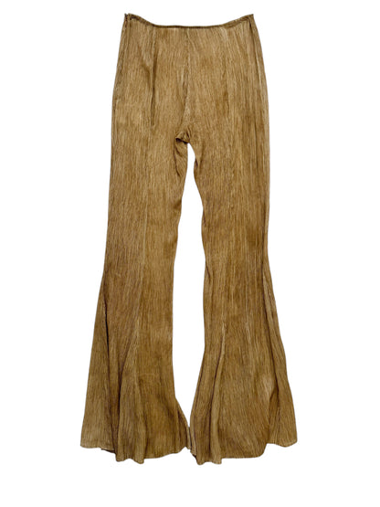 Silk Pleat Trouser Flare Pant