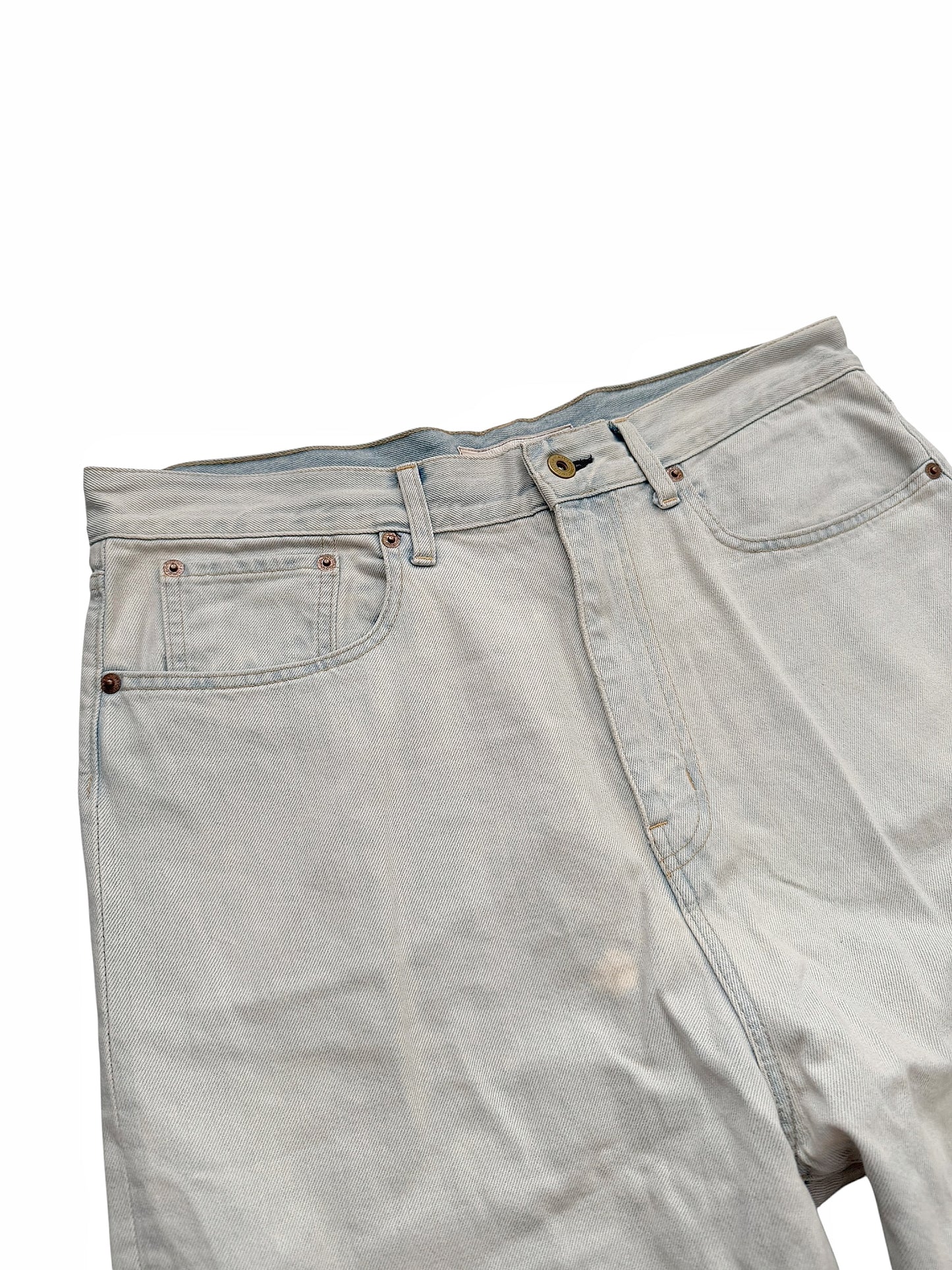 2024 Distressed Bleached Flare Skater Denim