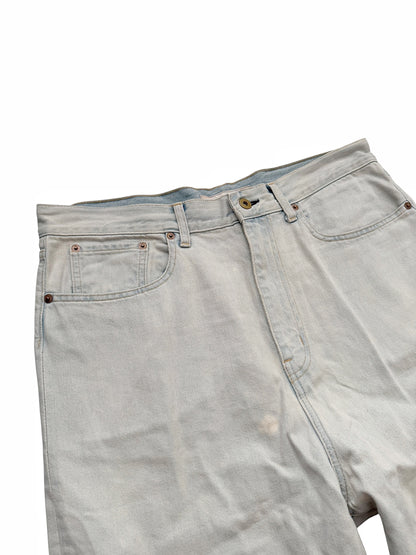 2024 Distressed Bleached Flare Skater Denim