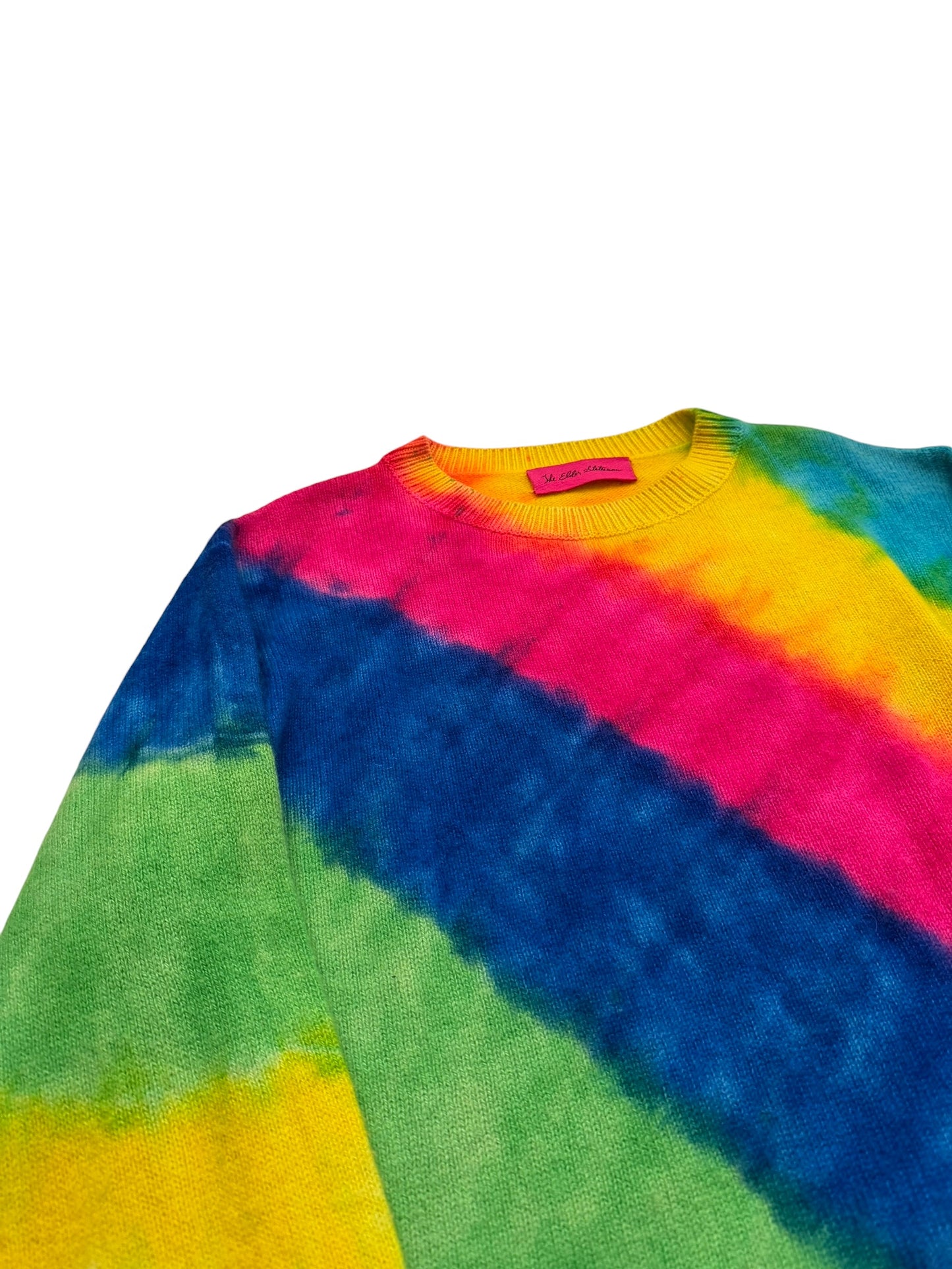 Cashmere Rainbow Tie-Dye Sweater