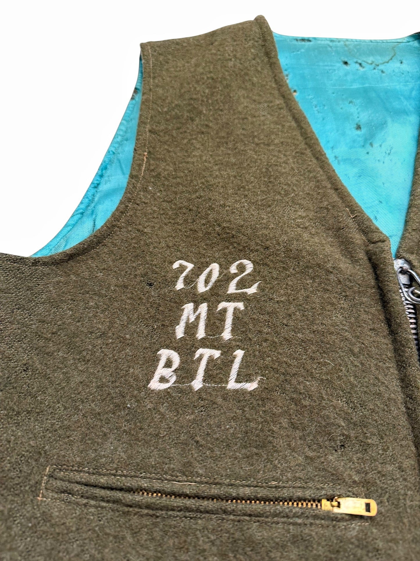 1960’s Korea War Souvenir Wool Vest (Hairy Canary)