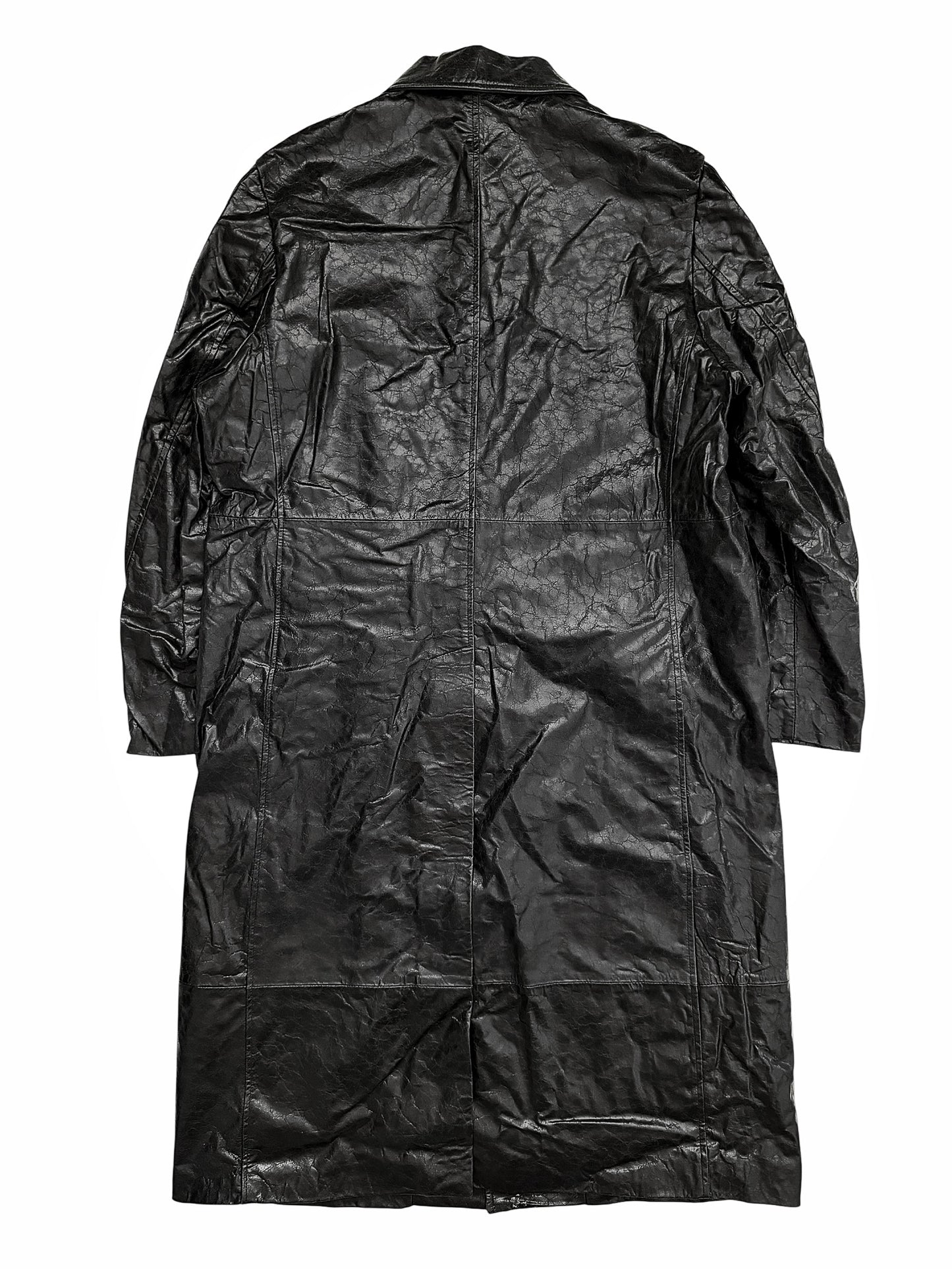2025 Alternate Leather Paper Trench Coat