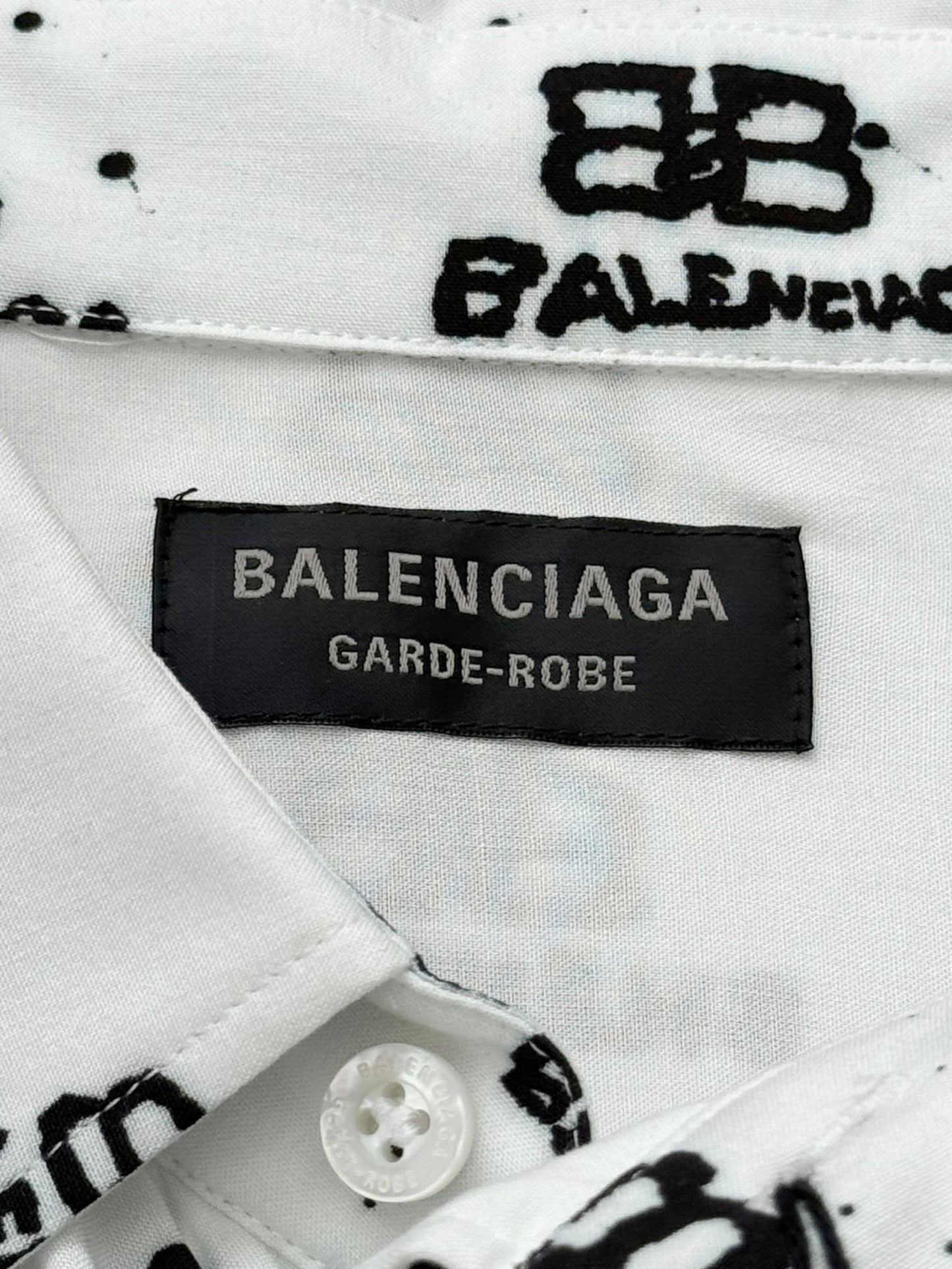 Viscose Allover Ink Blot Oversized Shirt