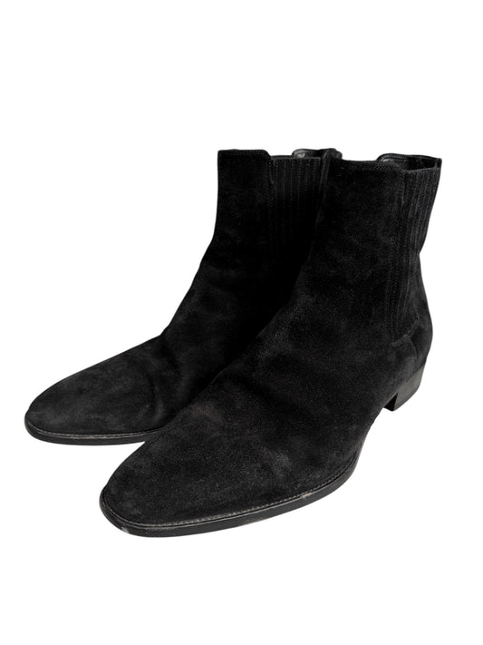 Suede Wyatt Chelsea Black Boot