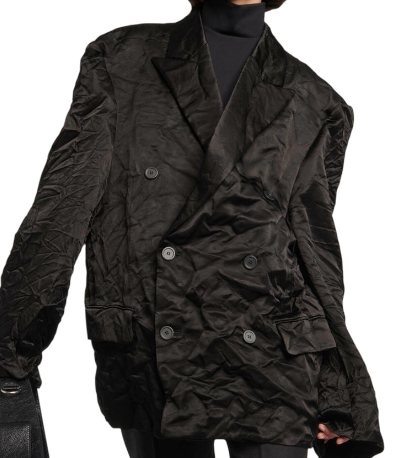 2023 Steroid Double Breasted Jacket (Heavy Satin Cupro)