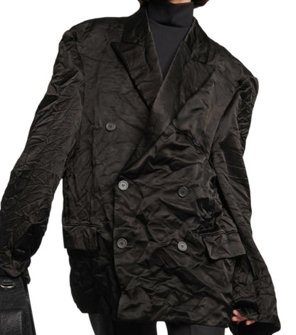 2023 Steroid Double Breasted Jacket (Heavy Satin Cupro)