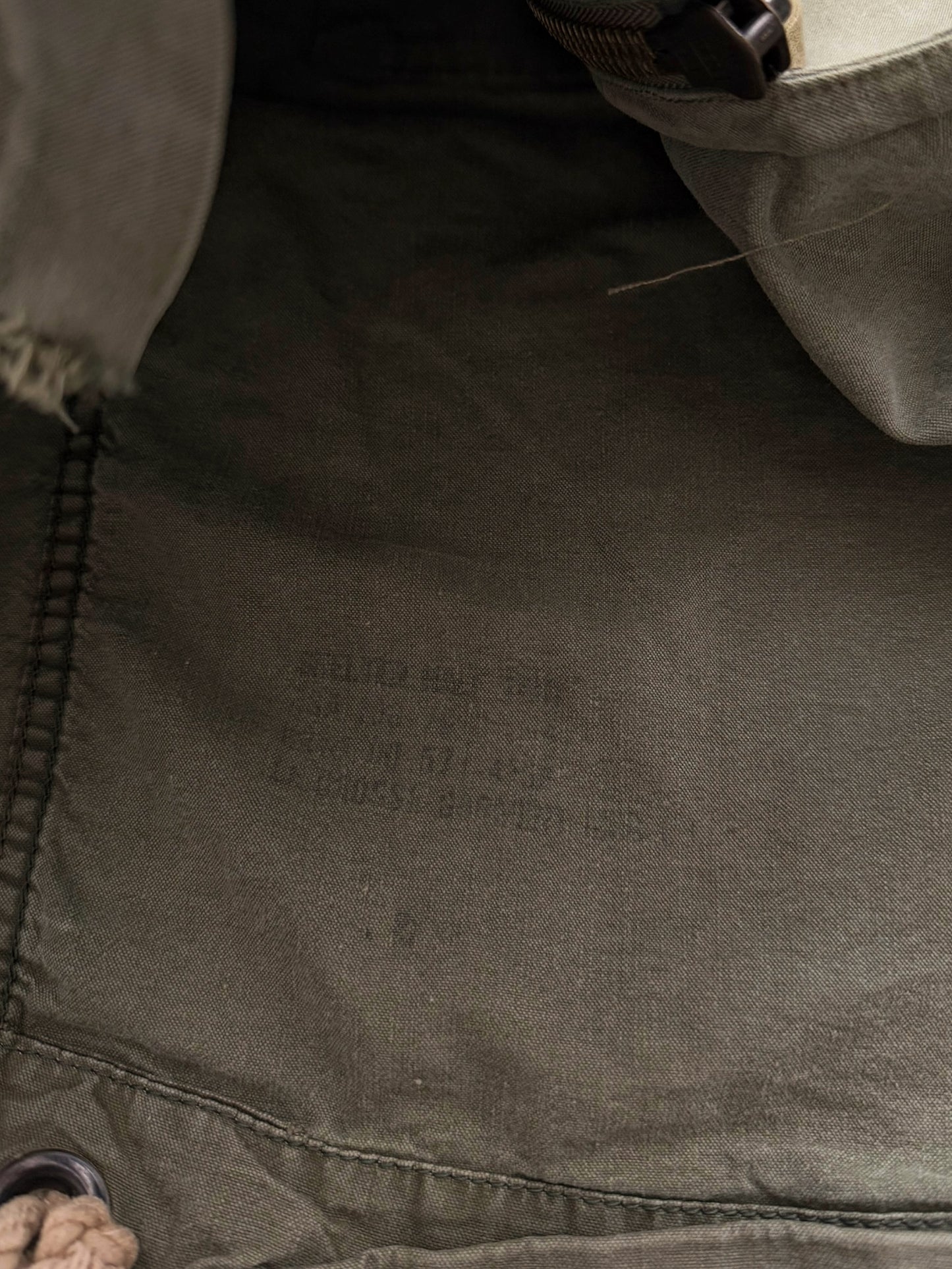 2018 Reconstructed Army Tent Shirt Jacket