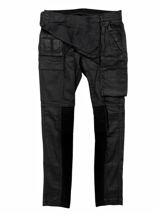 Black Waxed Memphis Biker Denim