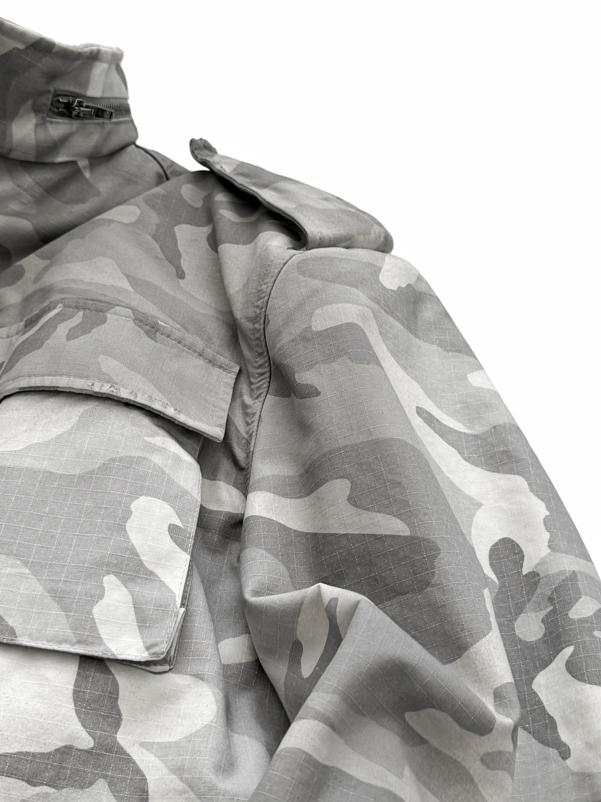 2024 Steroid Biker Camo Distressed Jacket