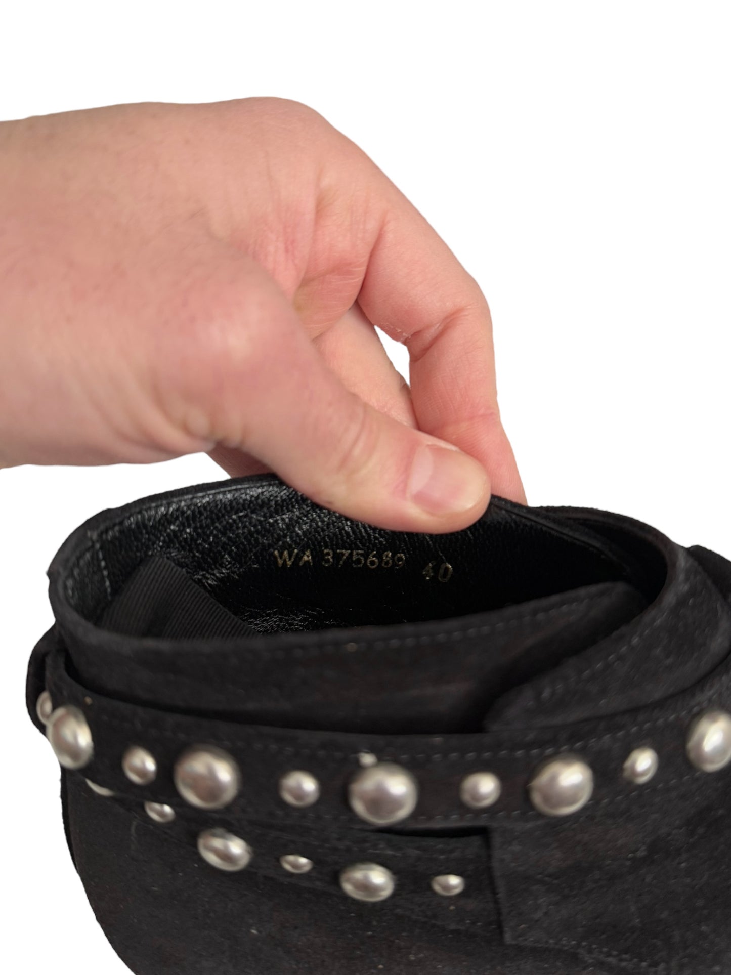 Studded Low Jodhpur Suede Boots