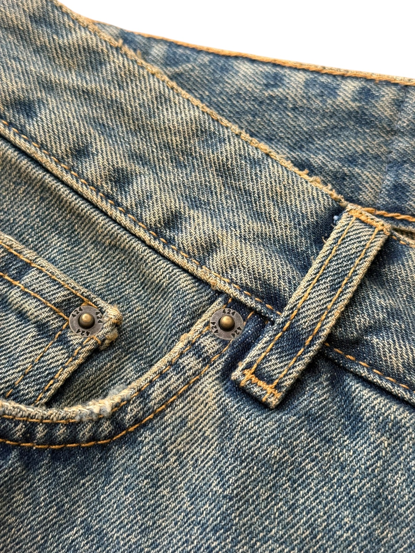 Big Daddy Baggy Denim Shred Jean Shorts