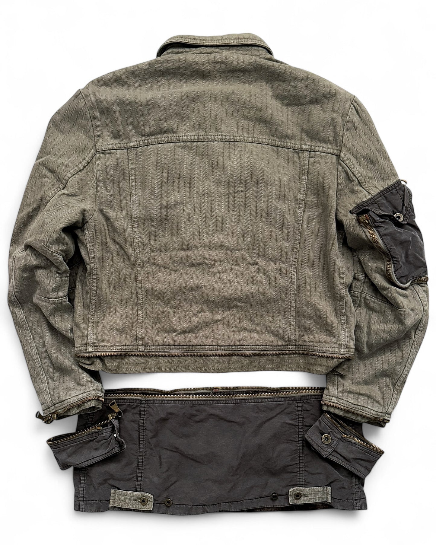 2003 Zip Modular Hunting Herringbone Jacket