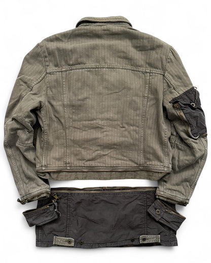 2003 Zip Modular Hunting Herringbone Jacket