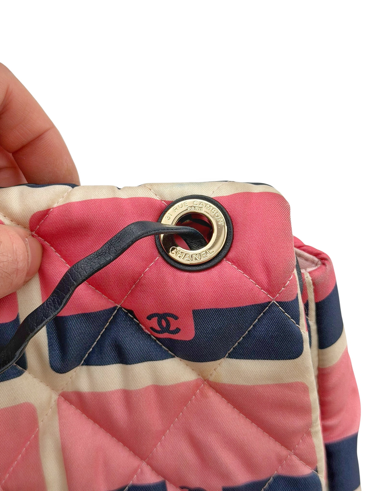 Jumbo CC Graphic Fade Print Flap Bag
