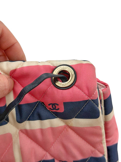 Jumbo CC Graphic Fade Print Flap Bag