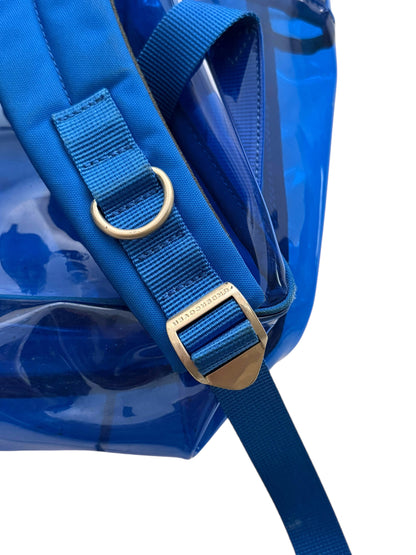 Blue PVC Backpack