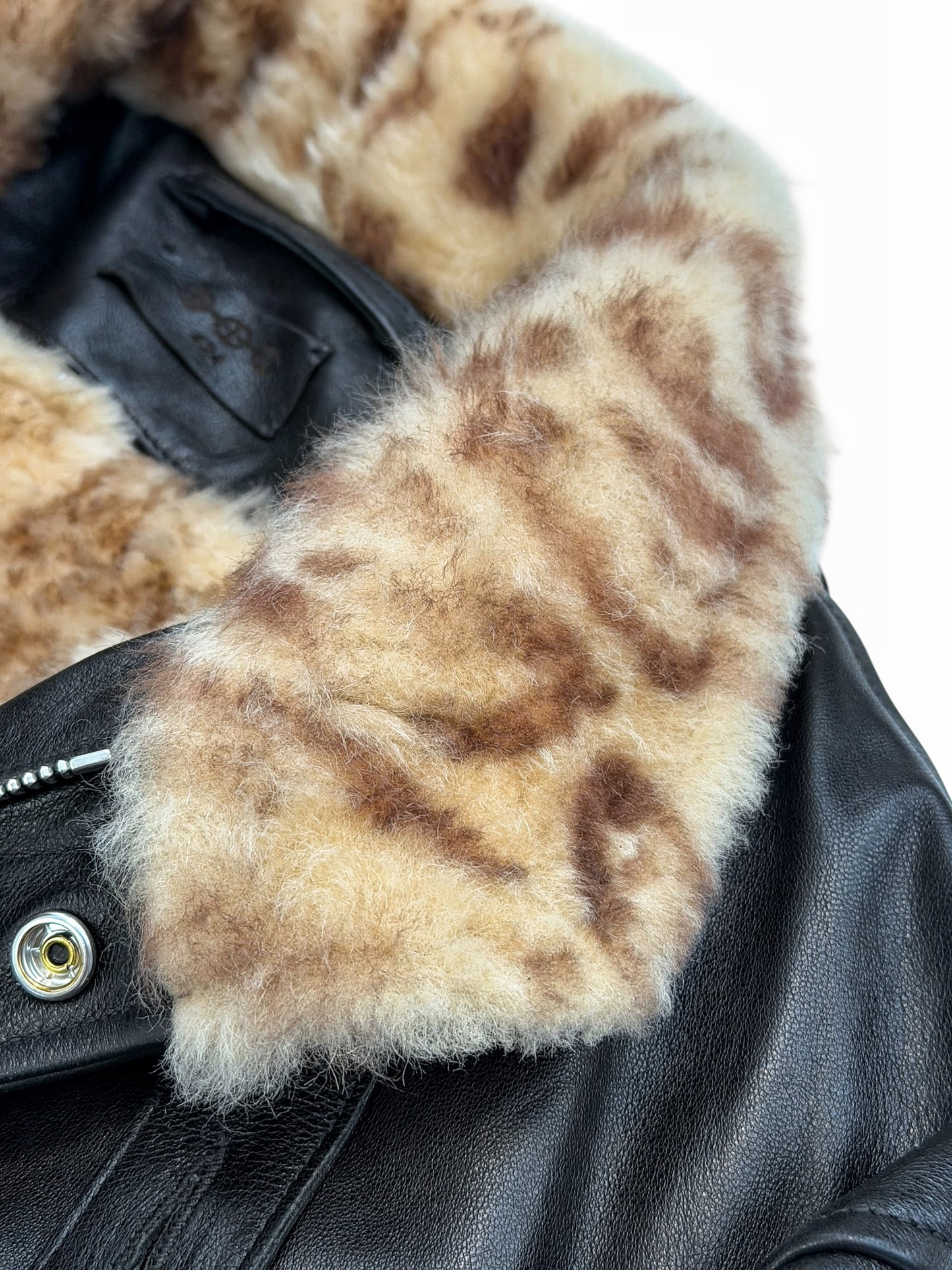 x Hoorsenbuhs M65 Leather Shearling Sterling Silver Hardware Coat
