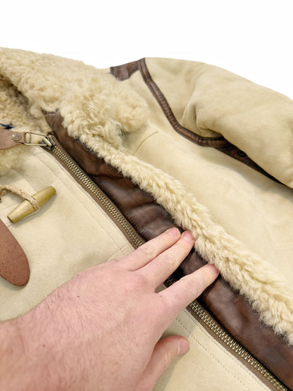 Sample Shearling Duffle Flight Coat