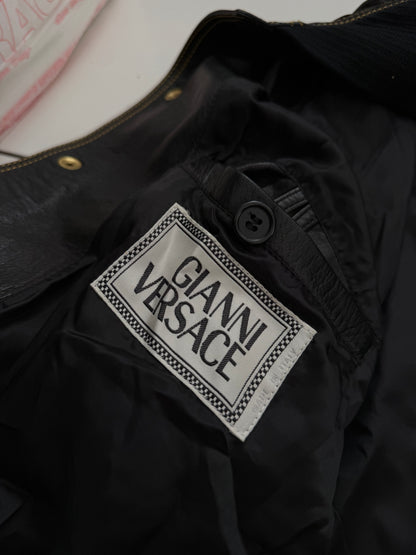 1992 Western Yellow Stitch Lambskin Bomber