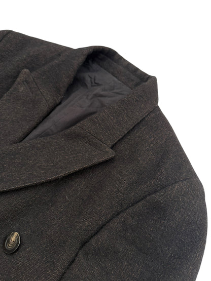 2018 Sisyphus Brown/Black Weave Double Breasted Coat