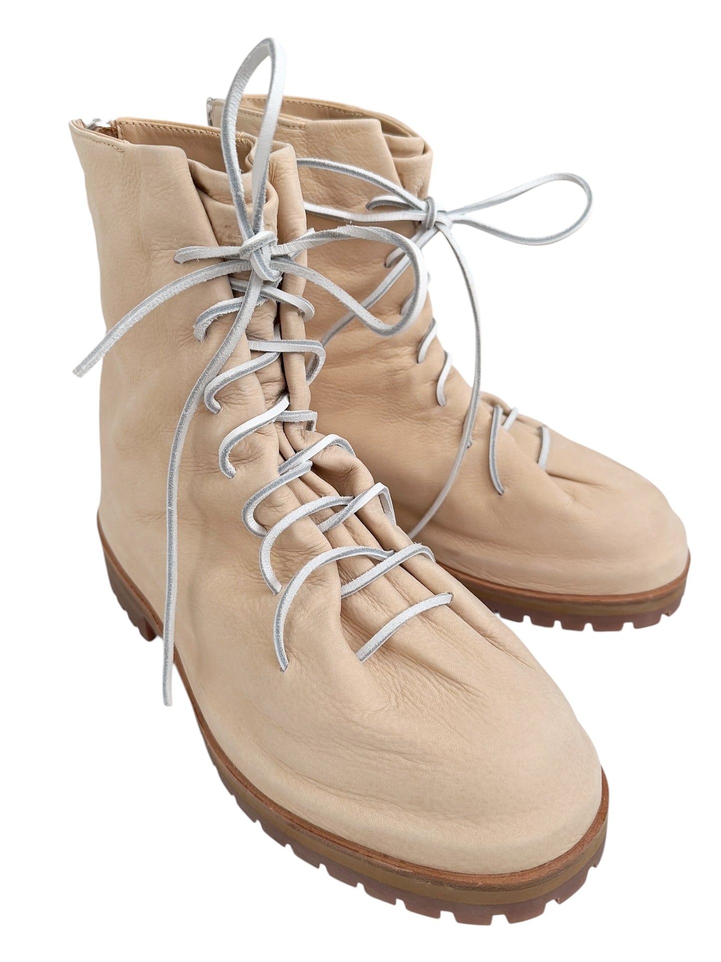 Tan Neutral Italian Leather Lace Marathon