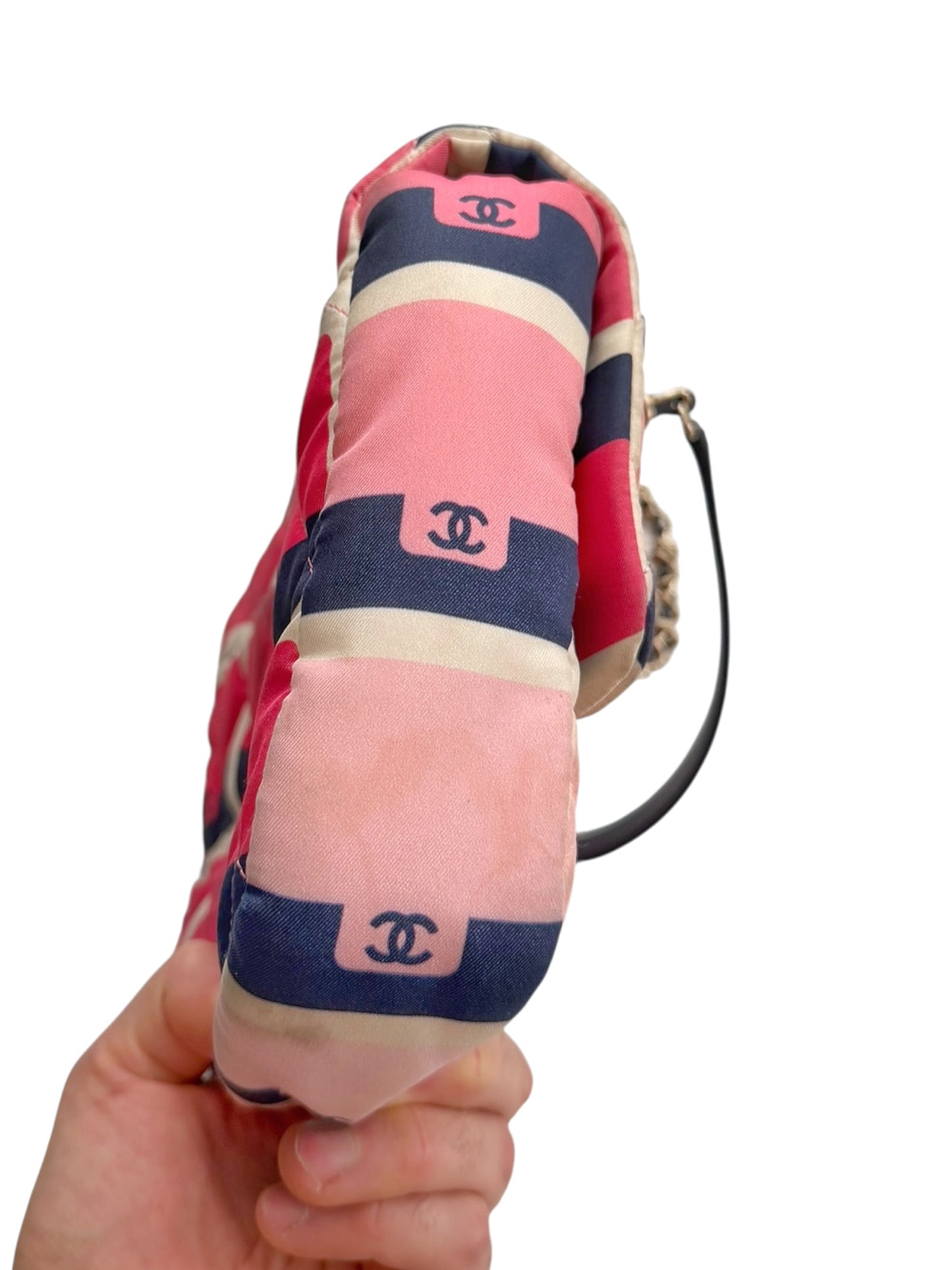 Jumbo CC Graphic Fade Print Flap Bag