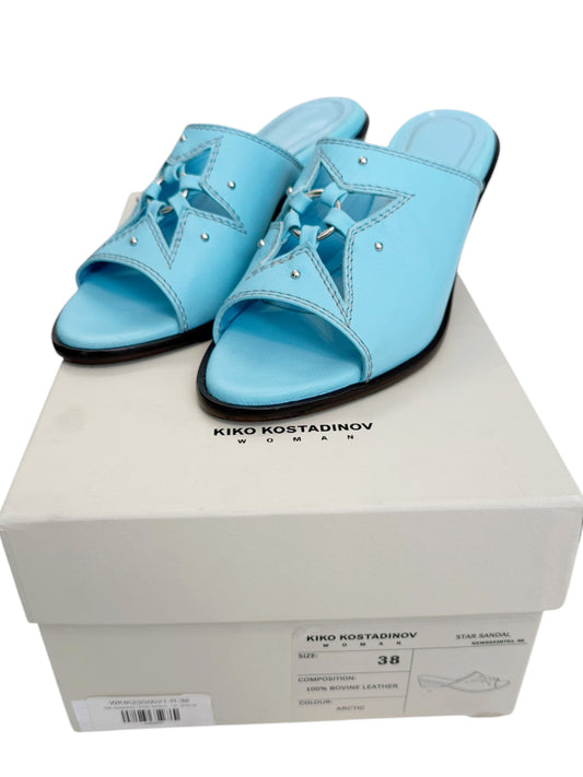 Blue Leather Star Sandal