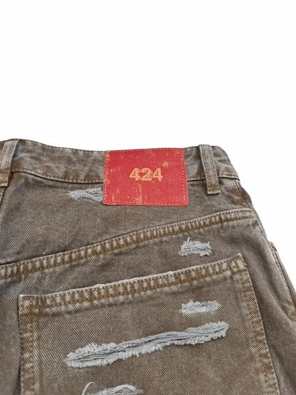 Mud Big Daddy Baggy Distressed Denim Jeans