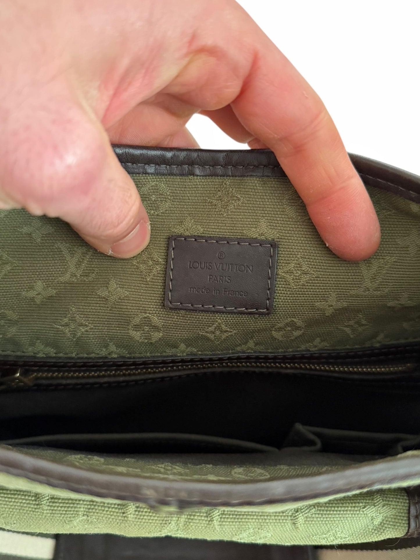 Denim Canvas Monogram Messenger