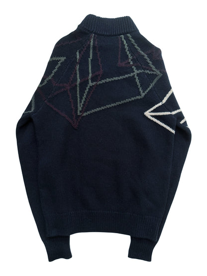 FW19 Cashmere Abstract Turtleneck Sweater