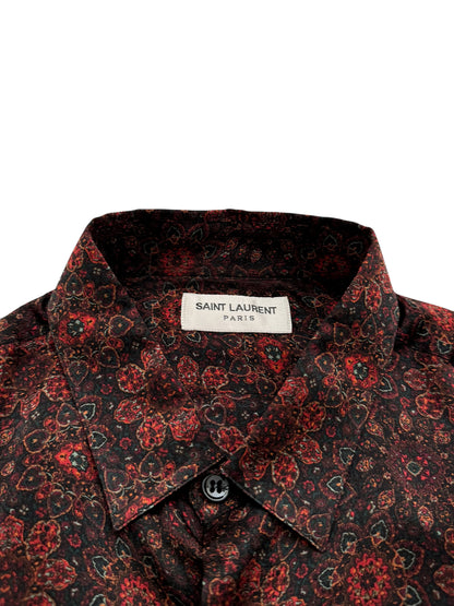 Paisley Silk Red Shirt
