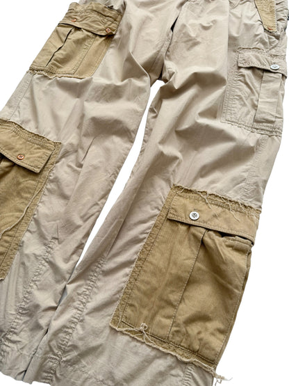 2000’s Patchwork Reconstructed Khaki Cargos