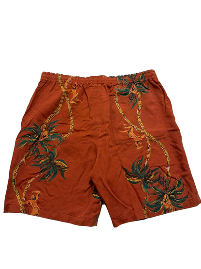 Rayon Hawaiian Painted Shorts